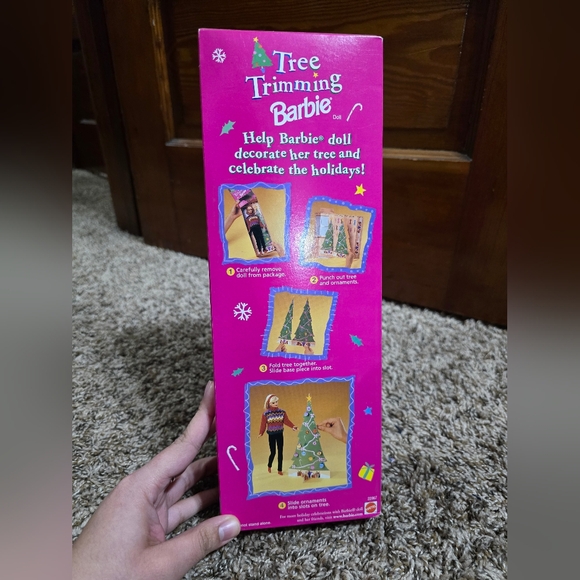 Vintage Special Edition 1998 Tree Trimming Christmas Sweater Barbie Mattel 22967 - Picture 3 of 5